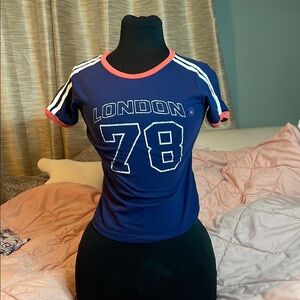 London 78 Navy Blue Women's Top